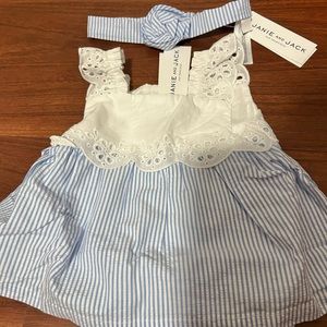 Janie and jack baby dress with headband Easter Dress